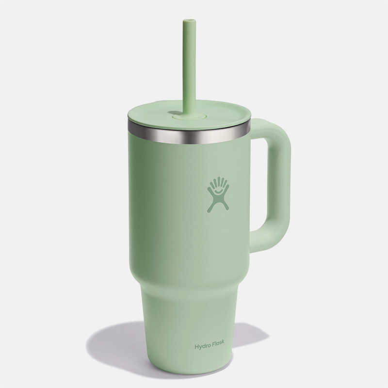 32oz All Around Travel Tumbler כוס שתיה עם ידית צד וקש image number null